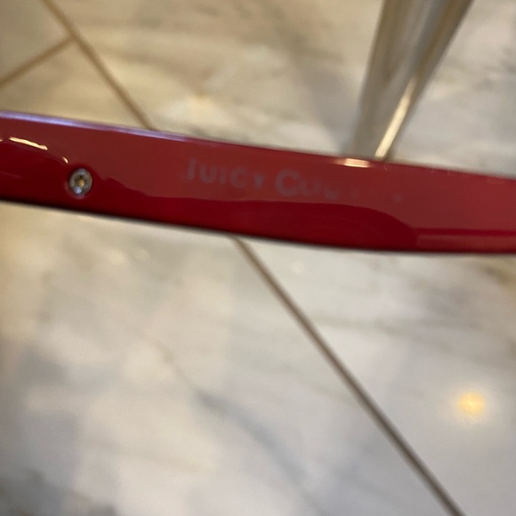 Y2K Oversized Juicy Couture Tortoise/Fuchsia Sunglasses - Picture 8 of 9